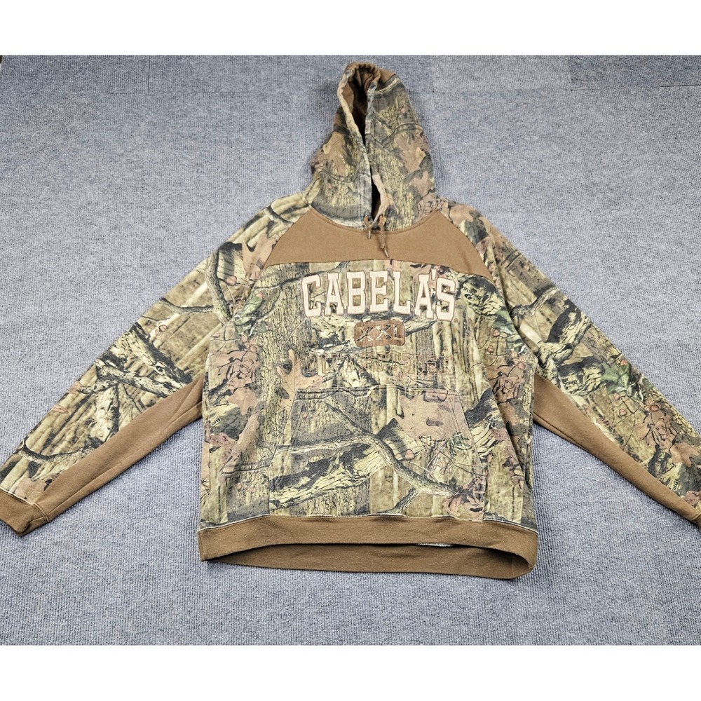 Cabelas Mens 2XL Mossy Oak Break-Up Infinity Camo Pullover Hoodie Sweatshirt